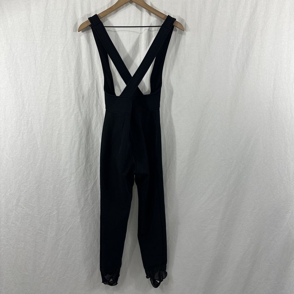 Nils Skiwear Vintage Black Snow Bib Overall Ski Pants Womens Sz 4 Outdoor Sports
